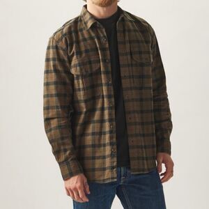 Outdoor Life Guide Gear Heavyweight Flannel Shirt Jacket, red Green black  Plaid